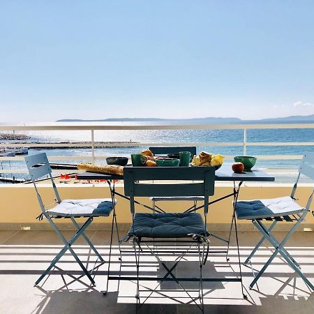 T3 Front De Mer Dernier Etage Vue Mer Petit Havre De Paix Pour Vos Vacances Emplacement Unique Vue Mer Panoramique A 180 Degres Pour Ce T3 En Face De La Plage Front De Mer Vue Sur Les Iles 5 Et Dernier Etage Avec Ascenseur Ле-Лаванду Экстерьер фото